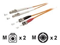 EFB-Elektronik ECOFIBER - Netzwerkkabel - LC Multi-Mode (M) zu ST multi-mode (M) - 3 m - Glasfaser - 50/125 Mikrometer