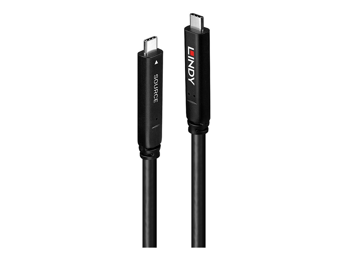 Lindy - USB-Kabel - 24 pin USB-C (M) zu 24 pin USB-C (M) - USB 3.2 Gen 2 / DisplayPort 1.4 /Thunderbolt 3 - 20 V - 3 A