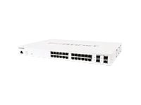 Fortinet ask for better price 12m Warranty FortiSwitch 124E-FPOE - Switch - managed - 24 x 10/100/1000 (PoE+) + 4 x Gigabit SFP 