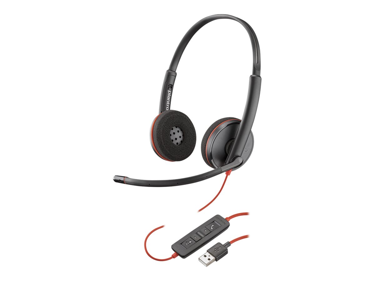 Poly Blackwire C3225 - 3200 Series - Headset - On-Ear - kabelgebunden - USB, 3,5 mm Stecker