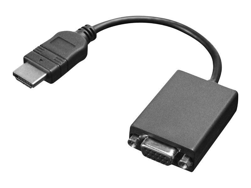 Lenovo - Videoadapter - HDMI mnnlich zu HD-15 (VGA) weiblich - 20 cm