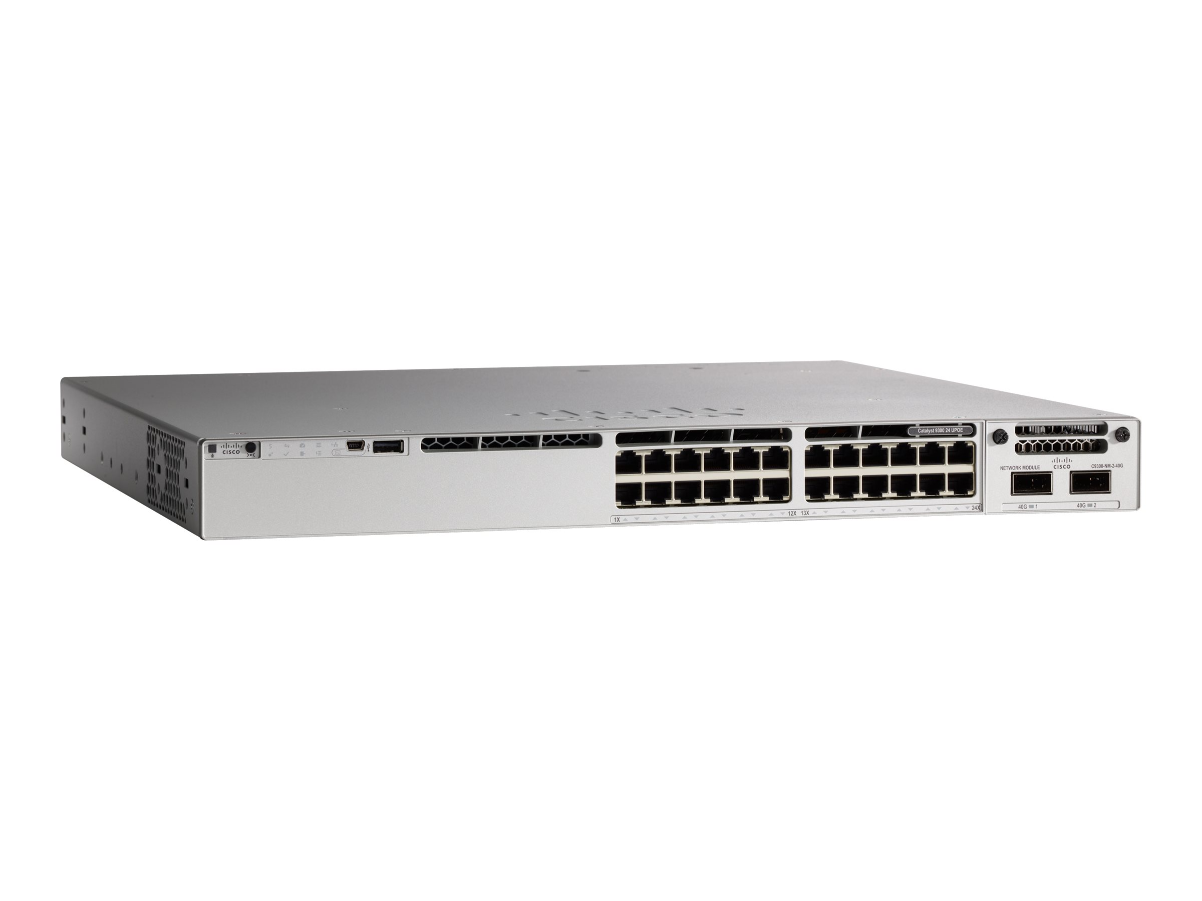Cisco Meraki Catalyst 9300-24U - Switch - L3 - managed - 24 x 10/100/1000 (UPOE) - an Rack montierbar