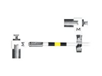 Mobilis Slim Twin Rotating - Sicherheitskabelschloss - kompatibel mit Masterkey - 1.8 m