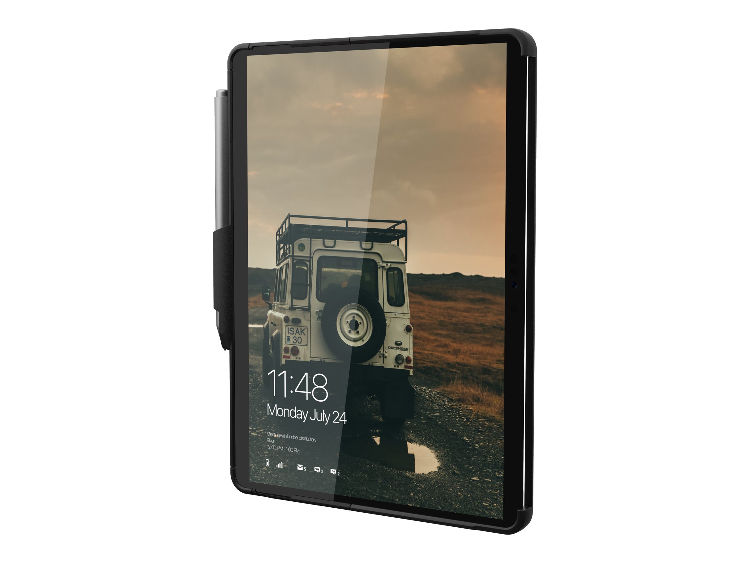 UAG Rugged Case for Microsoft Surface Go 2 Non Retail - Scout Black - Hintere Abdeckung fr Tablet - Schwarz - fr Microsoft Sur