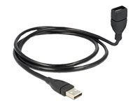 Delock ShapeCable - USB-Verlngerungskabel - USB (W) zu USB (M) - 1 m - Schwarz