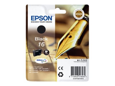 Epson 16 - 5.4 ml - Schwarz - Original - Blisterverpackung - Tintenpatrone