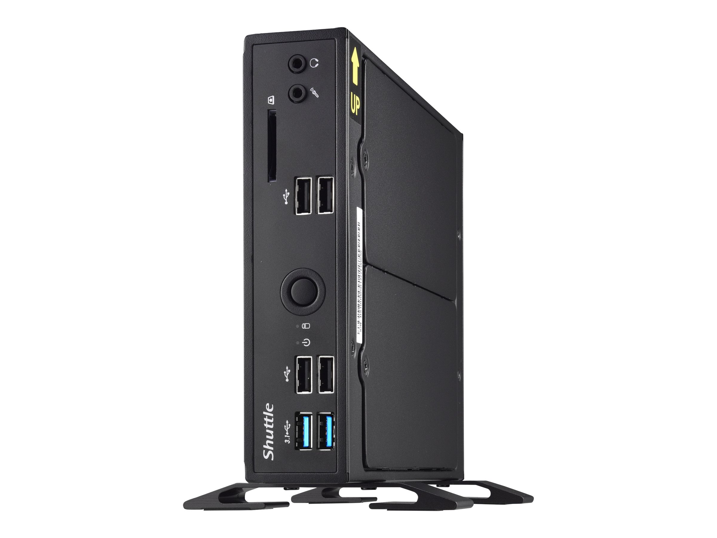 Shuttle XPC slim DS10U - Barebone - Slim-PC - 1 x Celeron 4205U / 1.8 GHz ULV - RAM 0 GB - UHD Graphics 610