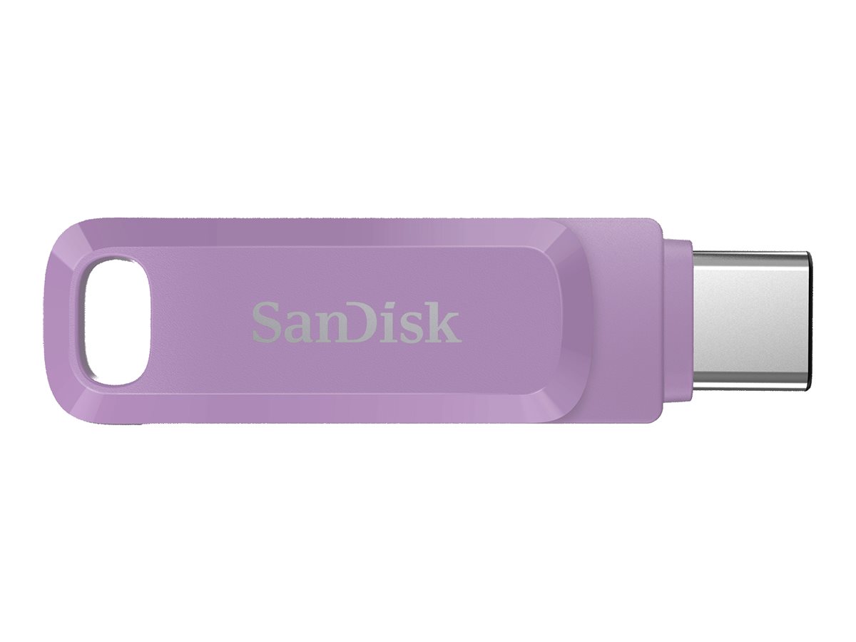 SanDisk Ultra Dual Drive Go - USB-Flash-Laufwerk - 64 GB - USB 3.2 Gen 1 / USB-C - Lavendel