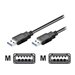 M-CAB - USB-Kabel - USB Typ A (M) zu USB Typ A (M) - USB 3.0 - 3 m - Schwarz
