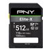 PNY Elite-X - Flash-Speicherkarte - 512 GB - UHS-I U3 / Class10 - SDXC UHS-I