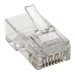 Tripp Lite Cat6 RJ45 Modular Plug for Round Stranded UTP Conductor 4-Pair, 100 Pack - Netzwerkanschluss - RJ-45 (M) - UTP - CAT 