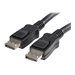 StarTech.com 2m DisplayPort 1.2 Kabel mit Verriegelung (Stecker/Stecker) - DP 4k Audio- / Videokabel Kabel - Schwarz - DisplayPo