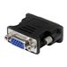 StarTech.com DVI auf VGA Adapter - St/Bu - Schwarz - DVI zu VGA Konverter / Monitoradapter - VGA-Adapter - DVI-I (M) zu HD-15 (V