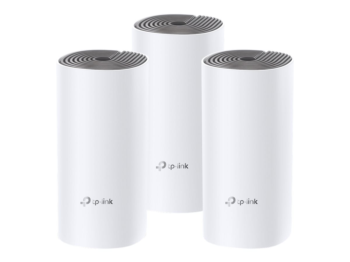 TP-Link Deco E4 - - WLAN-System - (3 Router) - Netz - Wi-Fi 5 - Dual-Band (Packung mit 3)