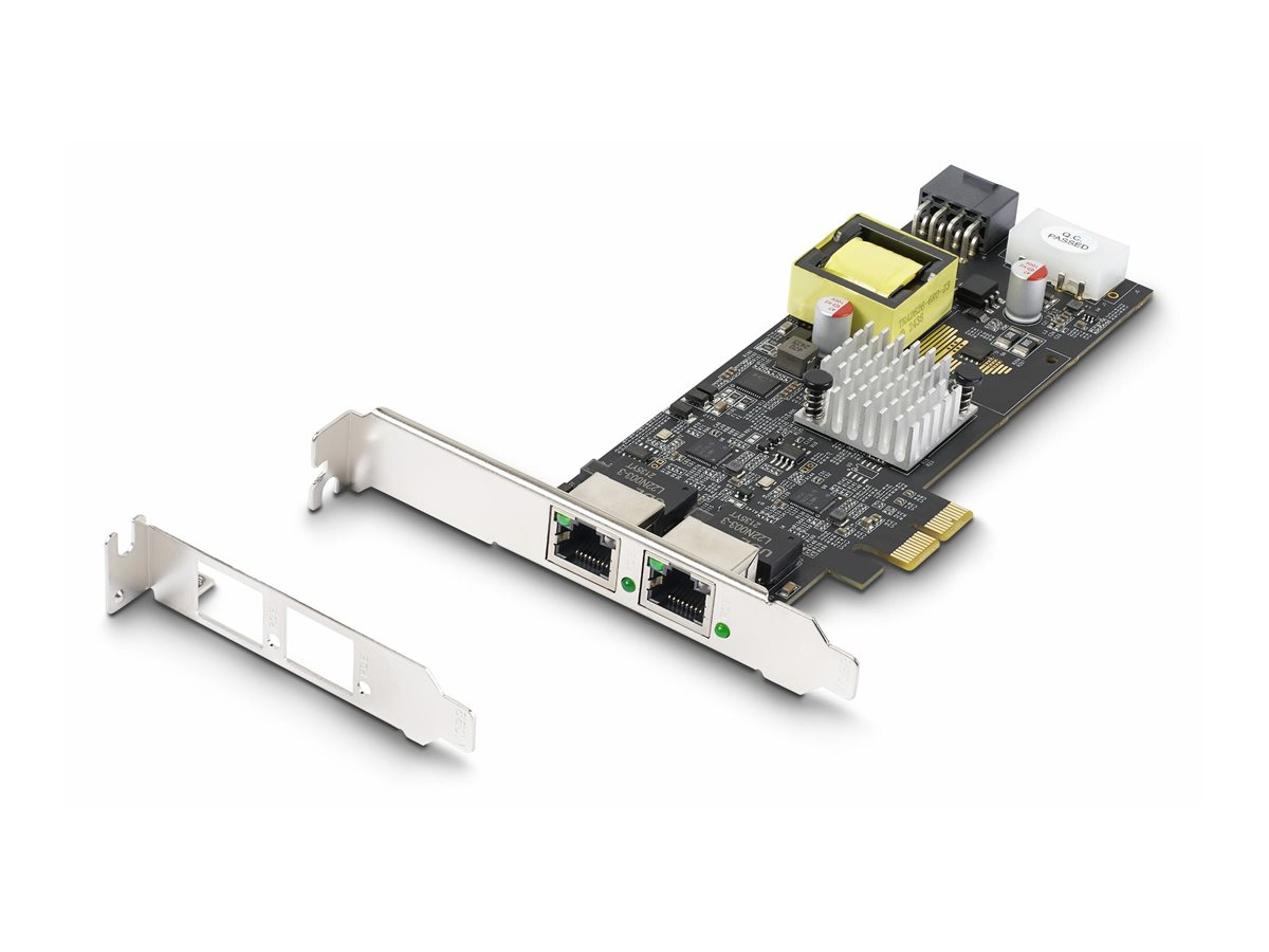 StarTech.com 2-Port 2.5Gbps PoE Network Card, Intel I225-V, 802.3af/at - Netzwerkadapter - PCIe 2.0 x2 - 10M/100M/1G/2,5 Gigabit
