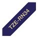 Brother TZe-RN34 - Gold auf Marineblau - Rolle (1,2 cm x 4 m) 1 Kassette(n) Band - fr Brother PT-D600, H110; P-Touch PT-D450; P