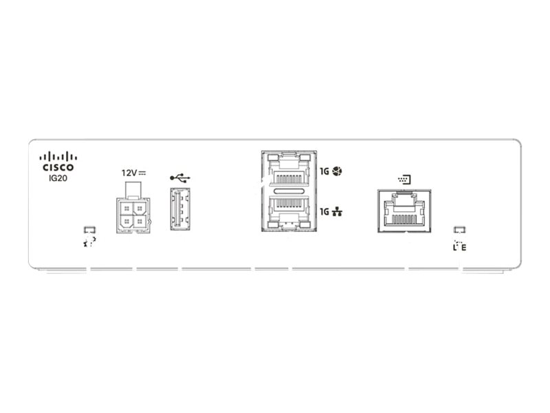 Cisco IG21 IoT Gateway - Gateway - GigE - Schienenmontage mglich