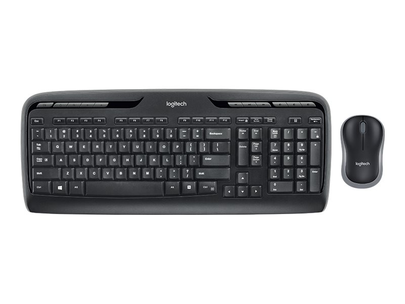 Logitech Wireless Combo MK330 - Tastatur-und-Maus-Set - kabellos - 2.4 GHz - Schweiz - Schwarz