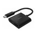 Belkin USB-C to HDMI + Charge Adapter - Videoadapter - 24 pin USB-C mnnlich zu HDMI, USB-C (nur Spannung) weiblich - Schwarz - 