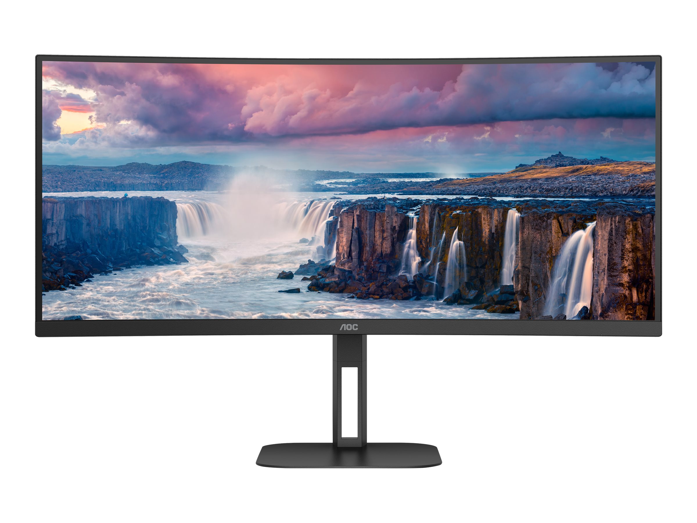 AOC Value-line CU34V5C/BK - V5 series - LED-Monitor - gebogen - 86.4 cm (34