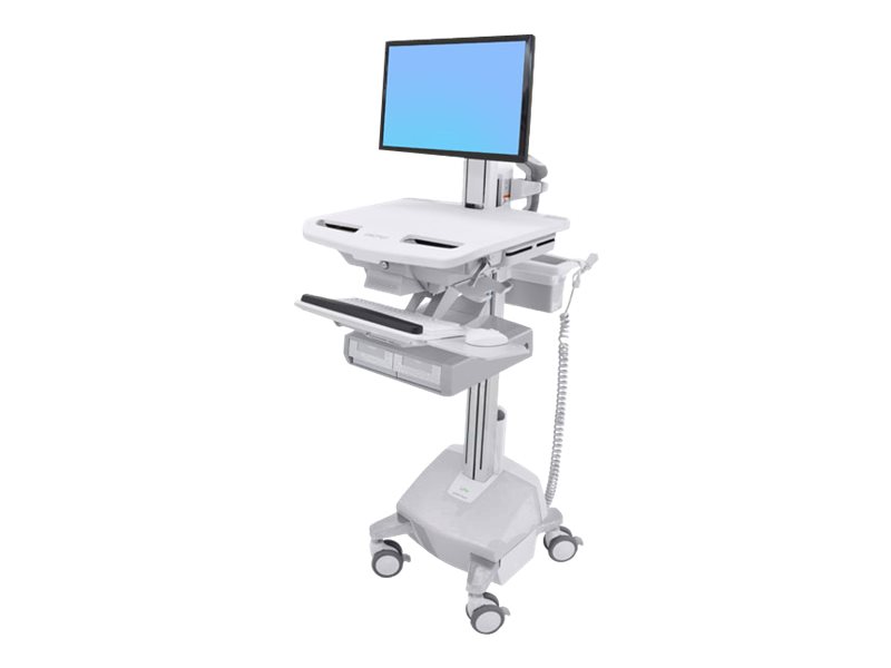 Ergotron Cart with LCD Pivot, LiFe Powered, 2 Drawers - Wagen - offene Architektur - fr LCD-Display / PC-Ausrstung - verriegel