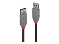 Lindy Anthra Line - USB-Kabel - USB (M) zu USB (M) - USB 2.0 - 20 cm - rund