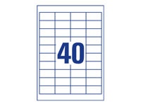 Avery - Weiss - 48.5 x 25.4 mm 4000 Etikett(en) (100 Bogen x 40) Mehrzwecketiketten