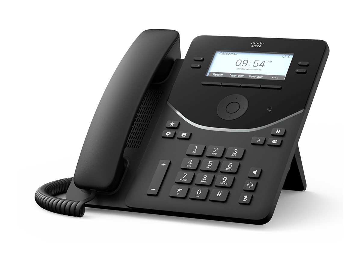 Cisco Desk Phone 9841 - VoIP-Telefon - mit Trusted Platform Module (TPM) 2.0 mit Rufnummernanzeige/Anklopffunktion - SIP, SDP, R