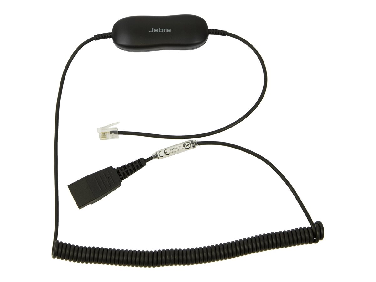 Jabra GN1216 - Headset-Kabel - RJ-9 mnnlich zu Quick Disconnect mnnlich - 2 m - fr Avaya one-X Deskphone Edition 96XX; Jabra 