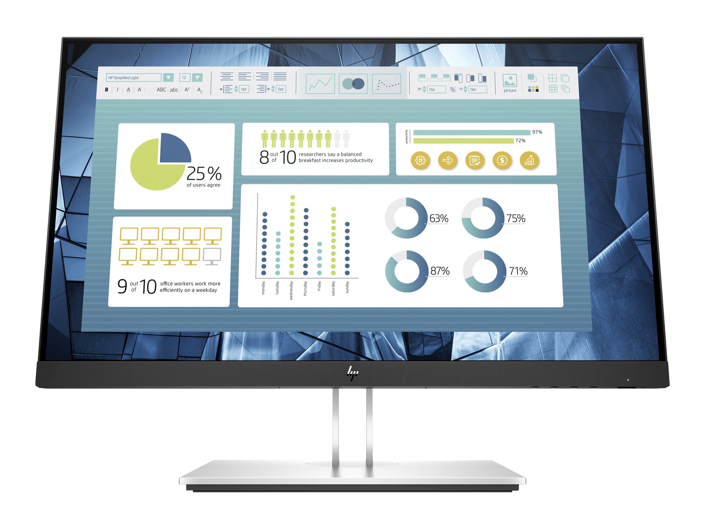 HP E22 G4 - E-Series - LED-Monitor mit CH Garantie - 55.9 cm (22