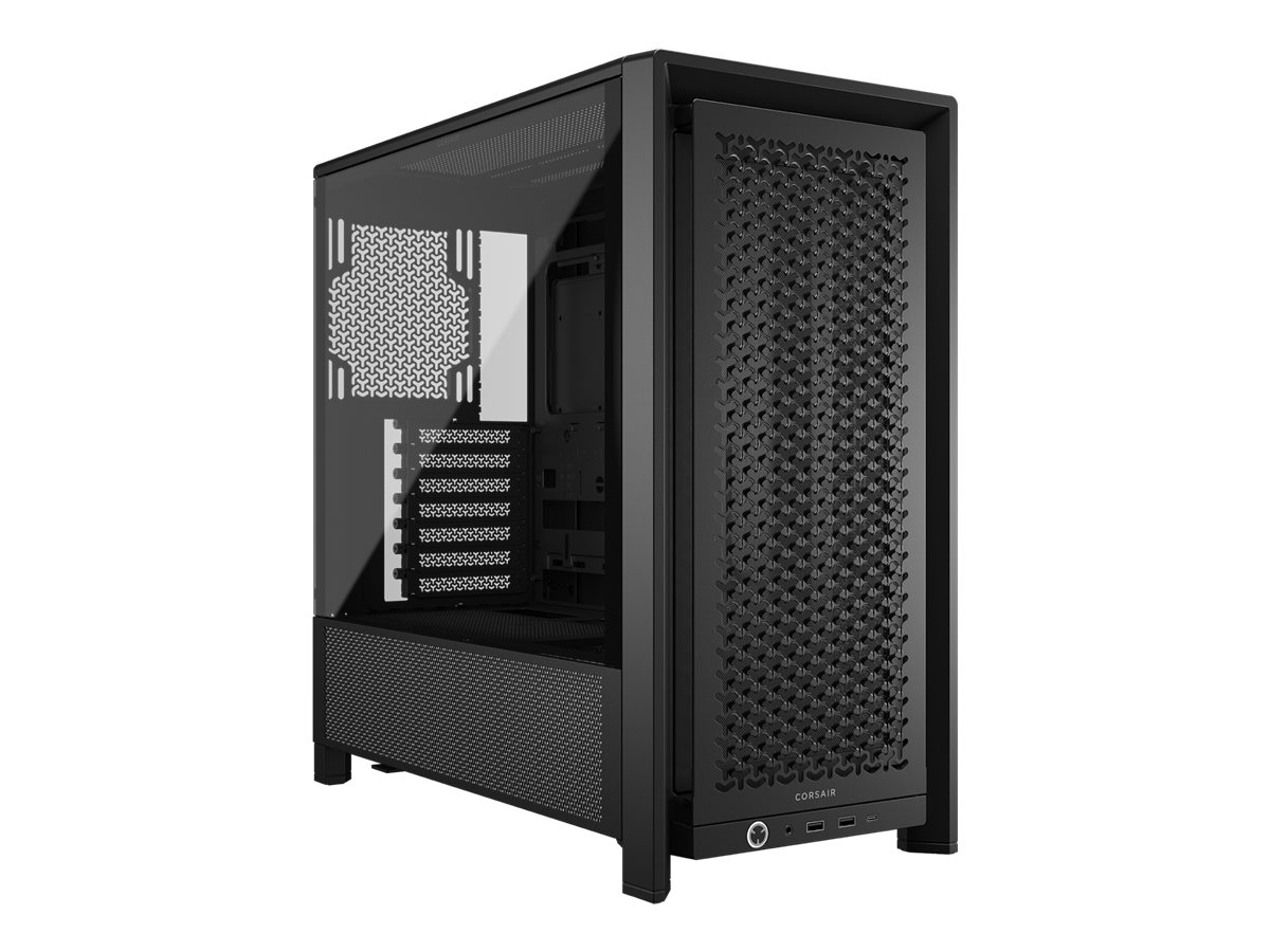 CORSAIR FRAME 4000D - Mid tower - E-ATX - Seitenteil mit Fenster (gehrtetes Glas) - keine Spannungsversorgung (ATX) - Schwarz
