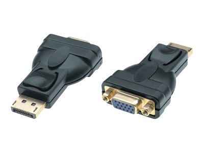 M-CAB - Videoadapter - DisplayPort (M) zu HD-15 (VGA) (M) - DisplayPort 1.2 - 1080p-Untersttzung, Passiv - Schwarz
