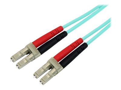 StarTech.com 2m Fiber Optic Cable - 10 Gb Aqua - Multimode Duplex 50/125 - LSZH - LC/LC - OM3