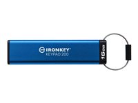 Kingston IronKey Keypad 200 - USB-Flash-Laufwerk - verschlsselt - 16 GB - USB 3.2 Gen 1