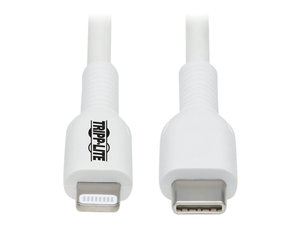 Eaton Tripp Lite Series USB-C to Lightning Sync/Charge Cable (M/M), MFi Certified, White, 2 m (6.6 ft.) - Lightning-Kabel - 24 p