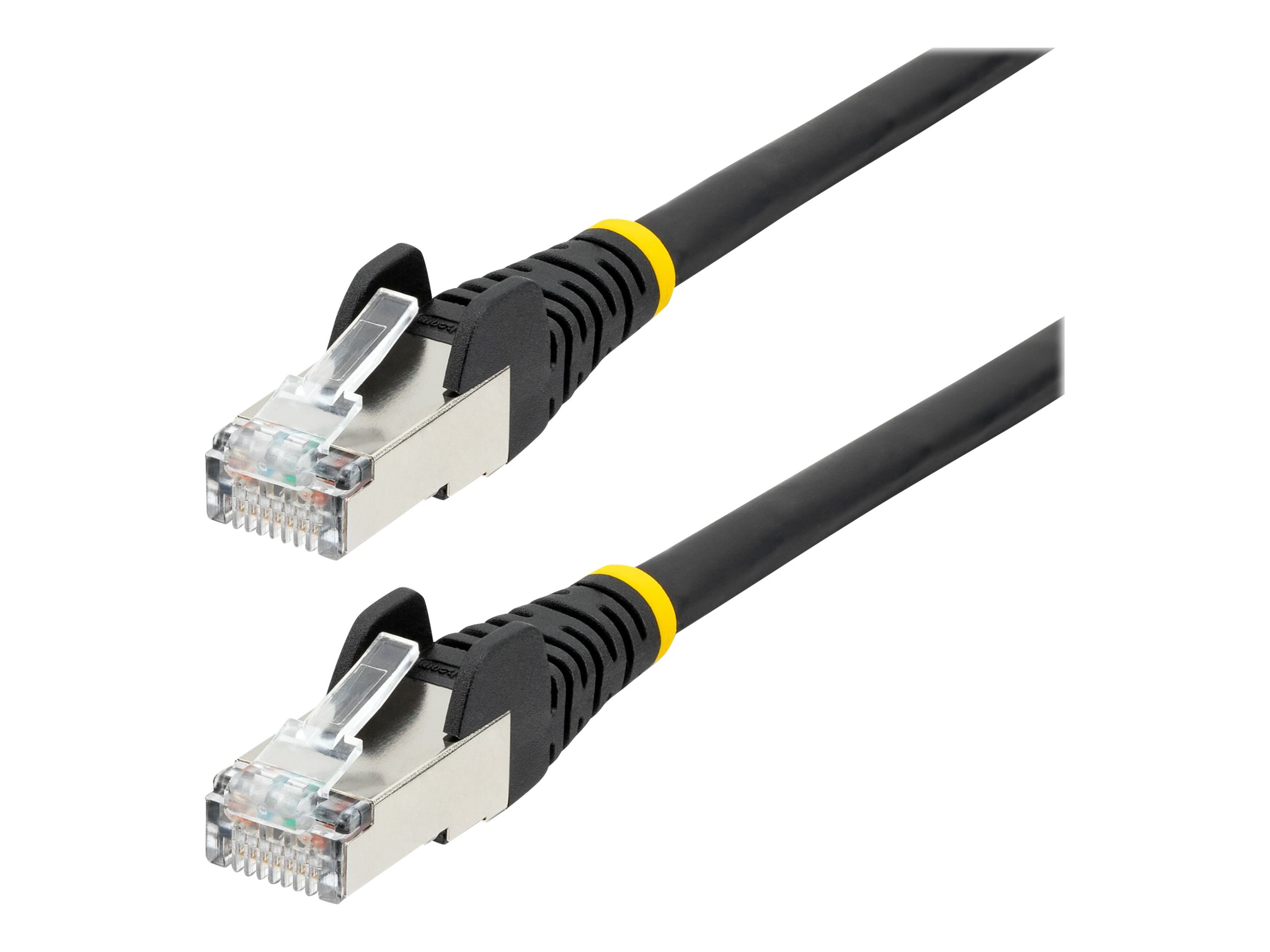 StarTech.com 10m CAT6a Ethernet Cable - Black - Low Smoke Zero Halogen (LSZH) - 10GbE 500MHz 100W PoE++ Snagless RJ-45 w/Strain 