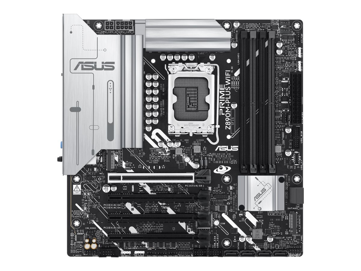 ASUS PRIME Z890M-PLUS WIFI - Motherboard - micro ATX - LGA1851-Sockel - Z890 Chipsatz - USB-C 3.2 Gen 2x2, USB 3.2 Gen 2, USB 3.