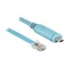 Delock - Kabel seriell - 24 pin USB-C (M) zu RJ-45 (M) - 3 m - EIA-232 - Blau