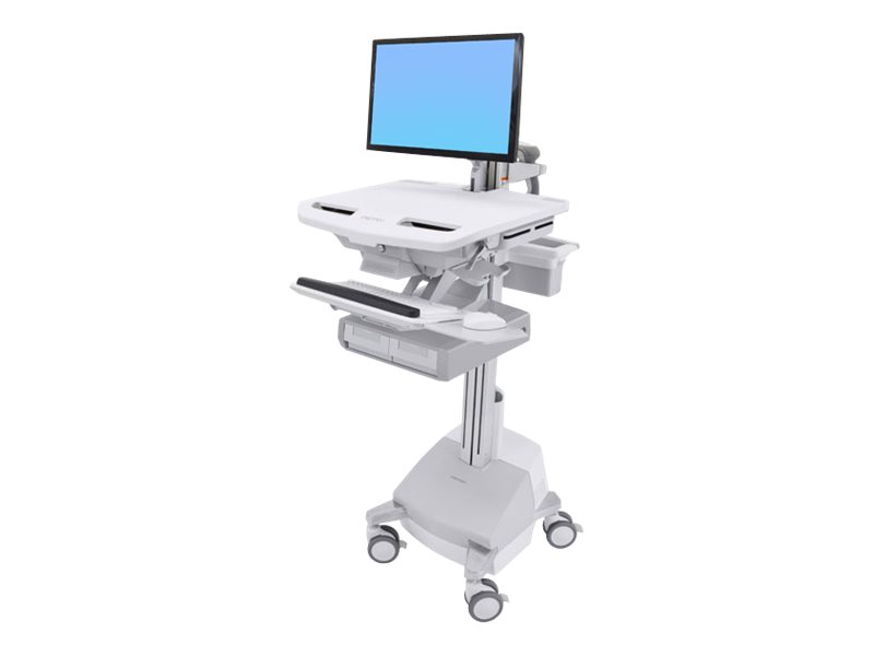 Ergotron Cart with LCD Arm, SLA Powered, 2 Drawers - Wagen - offene Architektur - fr LCD-Display / PC-Ausrstung - verriegelbar