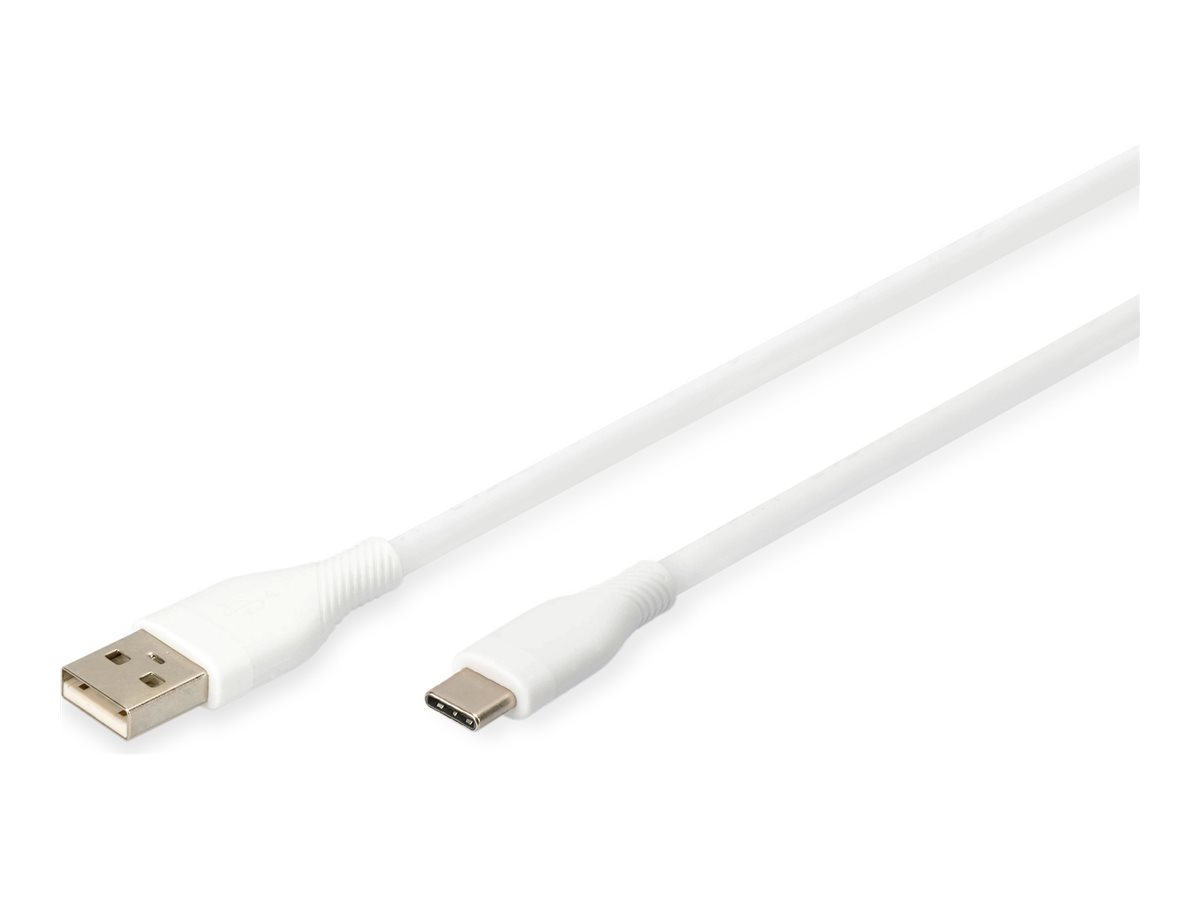 DIGITUS - USB-Kabel - USB (M) zu 24 pin USB-C (M) - USB 2.0 - 50 cm - weiss