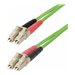 StarTech.com 3m (10ft) LC to LC (UPC) OM5 Multimode Fiber Optic Cable, 50/125m Duplex LOMMF Zipcord, VCSEL, 40G/100G, Bend Inse