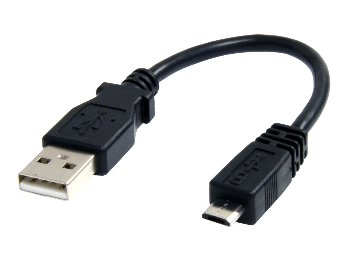StarTech.com 15cm USB 2.0 auf Micro USB Kabel - A auf Micro B Datenkabel - Stecker/Stecker - USB-Kabel - USB (M) zu Micro-USB Ty