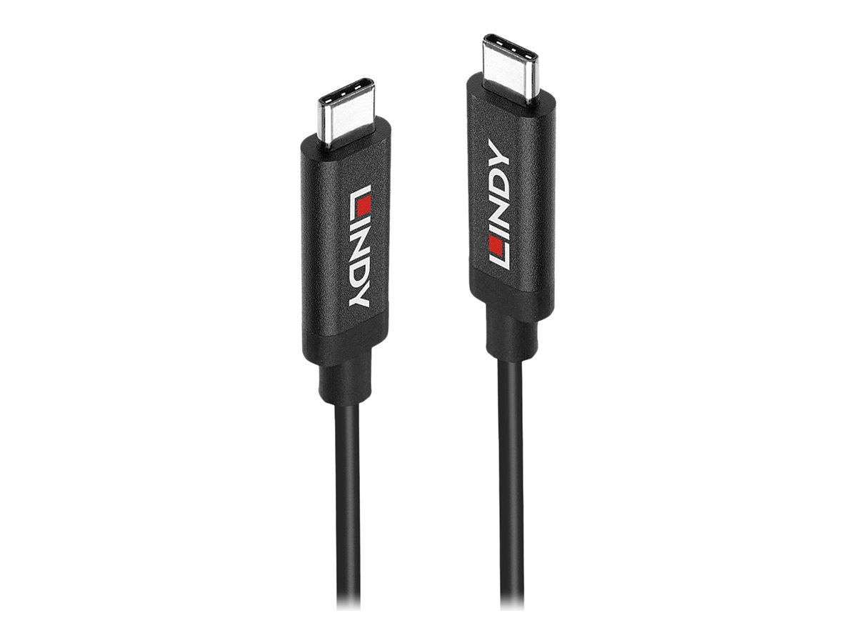 Lindy - USB-Kabel - 24 pin USB-C (M) zu 24 pin USB-C (M) - USB 3.1 Gen2 - 3 m - rund, aktiv, Signalverstrker