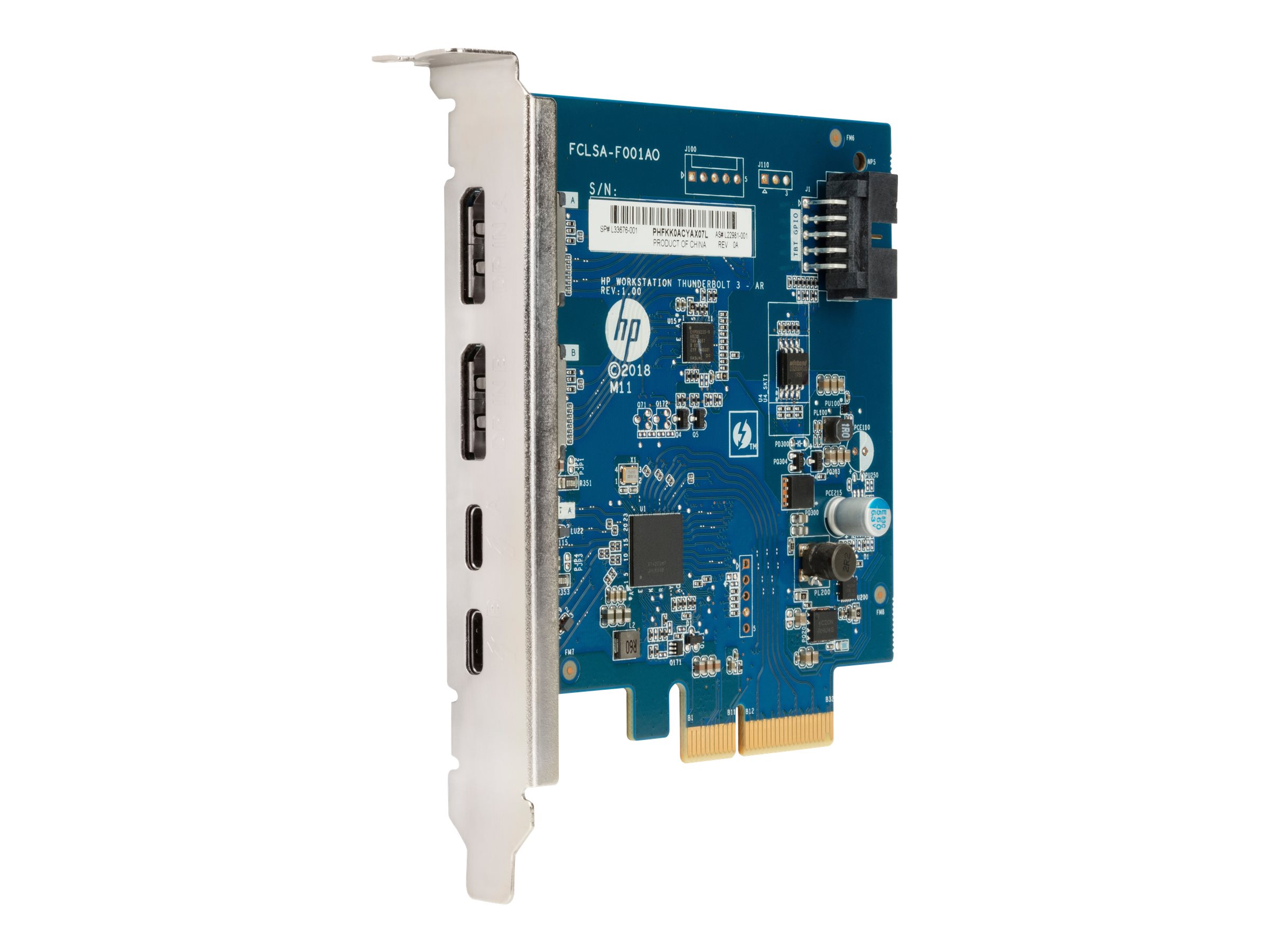 HP Dual Port Add-in-Card - Thunderbolt-Adapter - PCIe - Thunderbolt 3 x 2 - fr Workstation Z1 G5 Entry, Z2 G5