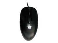 V7 M30P10-7E - Maus - optisch - 3 Tasten - kabelgebunden - USB