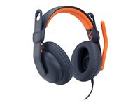 Logitech Zone Learn Over-Ear Wired Headset for Learners, 3.5mm AUX - Kopfhrer mit Mikrofon - ohrumschliessend - kabelgebunden -