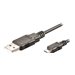 M-CAB - USB-Kabel - Micro-USB Typ B (M) zu USB (M) - USB 2.0 - 1.8 m - Schwarz
