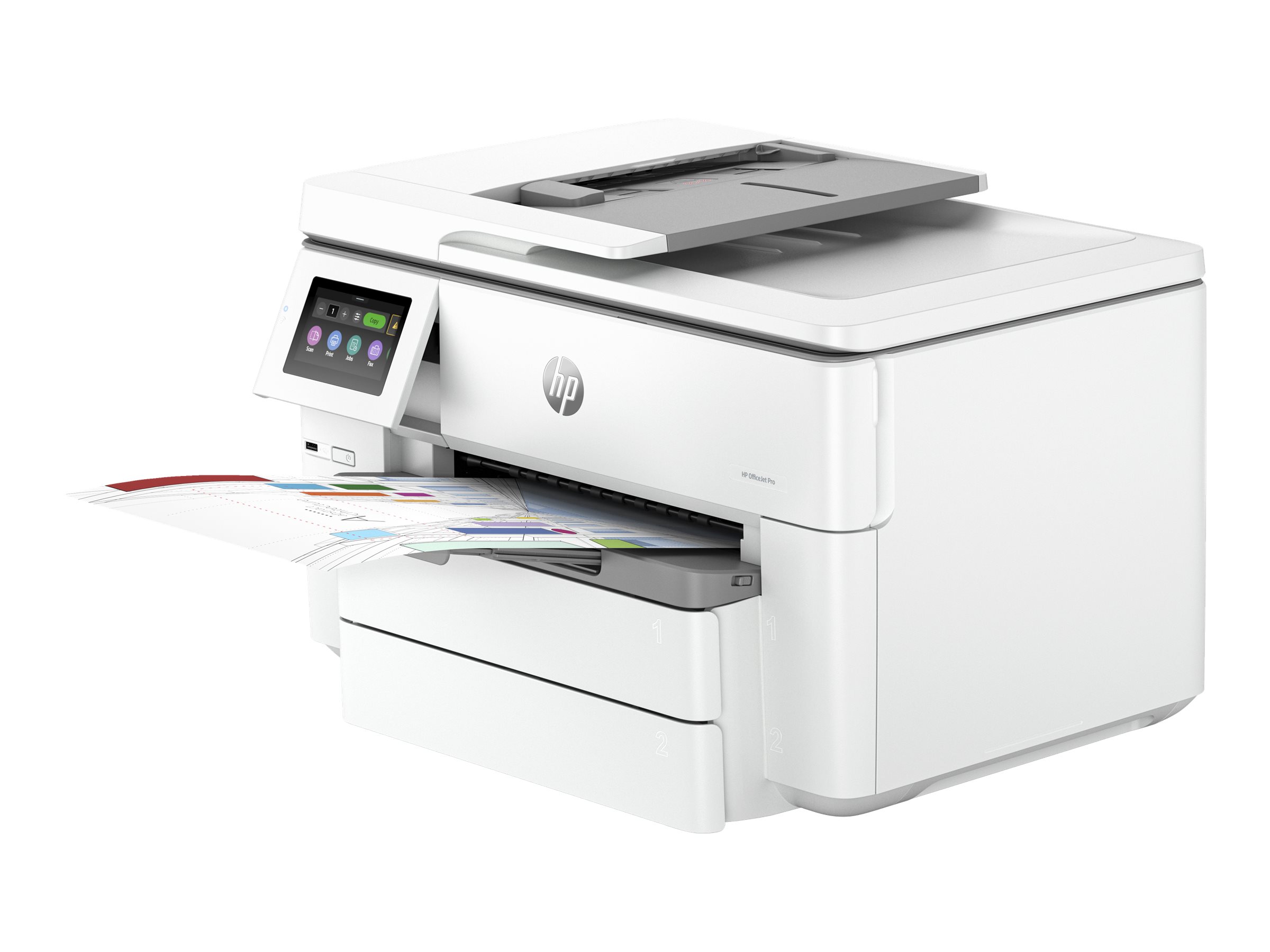 HP Officejet Pro 9730e Wide Format All-in-One - Multifunktionsdrucker - Farbe - Tintenstrahl - A3/Ledger (297 x 432 mm) (Origina