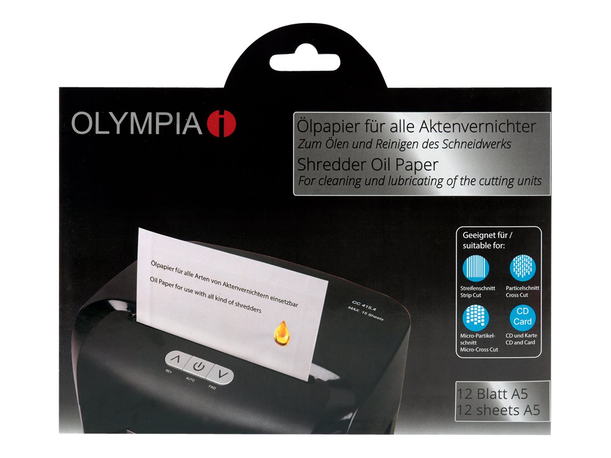 OLYMPIA - Aktenvernichter-lpapier (Packung mit 12)