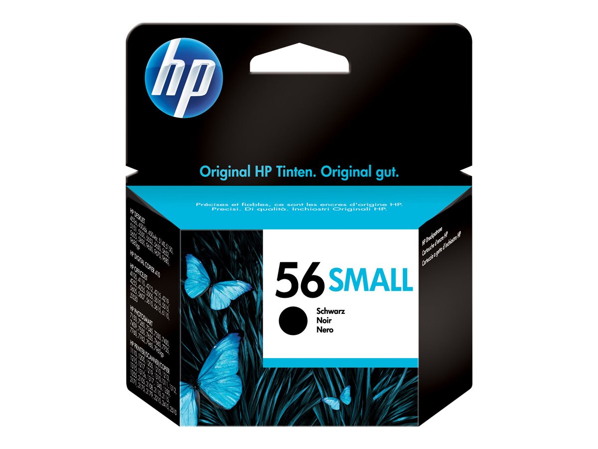 HP 56 Small - Schwarz - original - Tintenpatrone - fr Deskjet 450, 55XX; Officejet 6110; Photosmart 7150, 7350, 7550; psc 21XX,